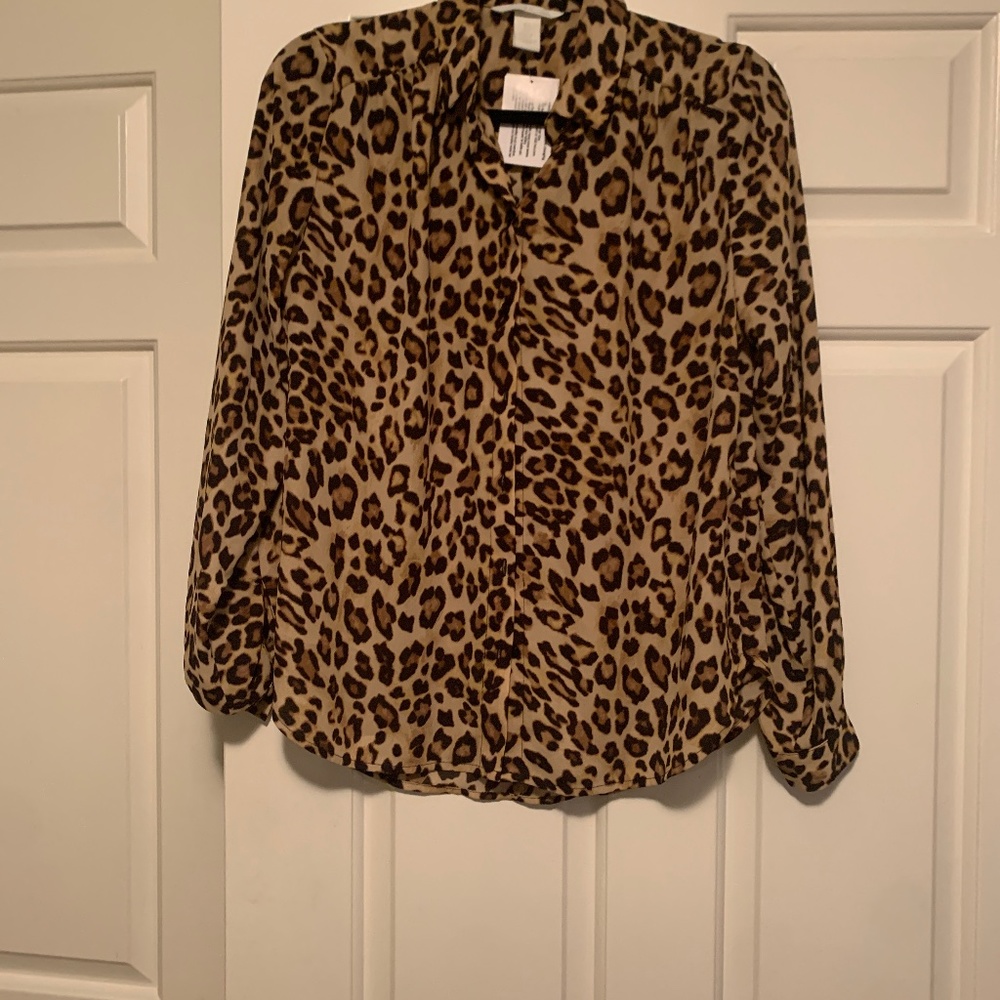 Leopard print blouse
